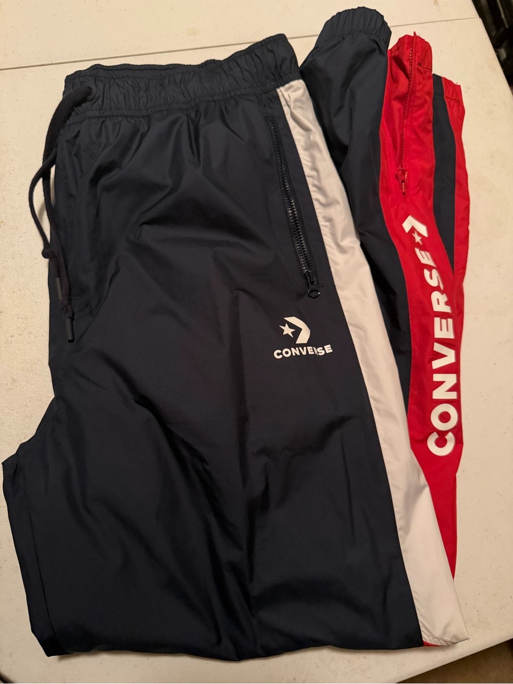 Converse All Star Men's Vintage Zip-Up Sweat Pants Size L